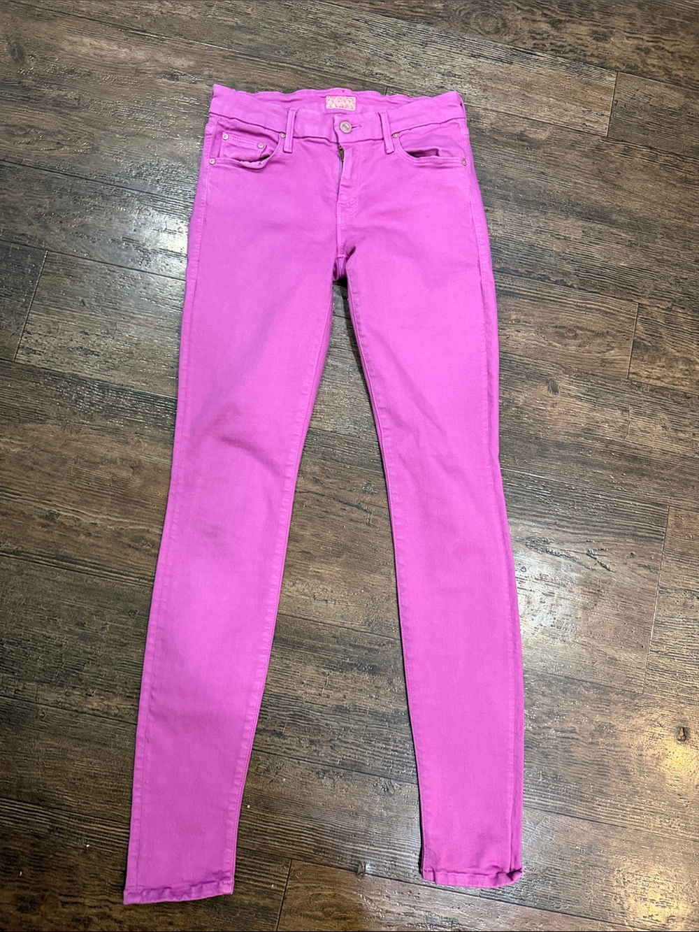 MOTHER Hot Pink Skinny Jeans